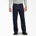 Dickies Men's Regular Fit Jeans - Rinsed Indigo Blue Size 32 X 34 (9393)