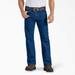 Dickies Men's Flex Active Waist Regular Fit Jeans - Rinsed Indigo Blue Size 42 32 (DD800)