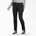 Dickies Women's Flex Slim Fit Duck Carpenter Pants - Rinsed Black Size 4 (FD2600)