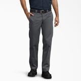 Dickies Men's 873 Slim Fit Work Pants - Charcoal Gray Size 34 X 32 (WP873)
