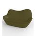 Vondom Sabinas - Resin Outdoor Sofa - Lacquered Plastic in Brown | 40.75 H x 81.25 W x 35.75 D in | Wayfair 45009-KHAKI