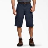Dickies Men's Loose Fit Work Shorts, 13" - Rinsed Dark Navy Size 42 (43214)