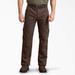 Dickies Men's Regular Fit Duck Cargo Pants - Stonewashed Timber Brown Size 40 32 (DP902)