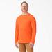 Dickies Men's Cooling Long Sleeve Pocket T-Shirt - Bright Orange Size Lt (SL600)