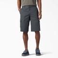 Dickies Men's Flex Relaxed Fit Cargo Shorts, 13" - Charcoal Gray Size 30 (WR557)