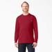 Dickies Men's Heavyweight Long Sleeve Pocket T-Shirt - English Red Size L (WL450)