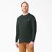 Dickies Men's Big & Tall Heavyweight Long Sleeve Pocket T-Shirt - Hunter Green Size 3 (WL450)