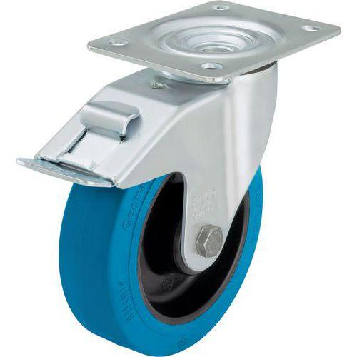 Roulette Pivotante À Platine 150 Kg À Frein Diamètre 125 Mm - Blickle