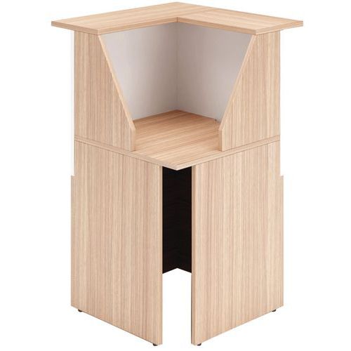 Comptoir D'angle Musa Noyer / Blanc - Artarredi