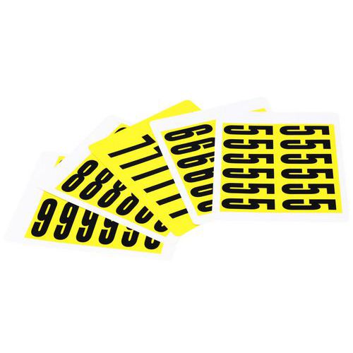 boite de chiffres de 0 a 9 de 56x21 mm - manutan