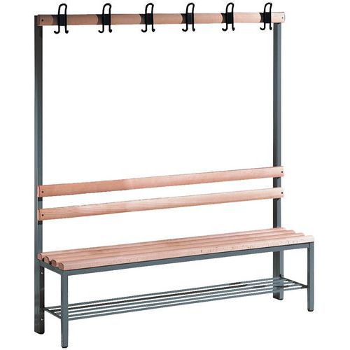 Combiné Banc Patère - L Ht:200 Cm - Nb Patère:8 - CP