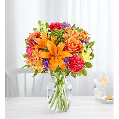 1-800-Flowers Flower Delivery Vibrant Floral Medley Medium | 100% Satisfaction Guaranteed | Happiness Delivered To Their Door