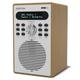 DAB/DAB+ Digital FM Radio with Bluetooth, Alarm, Presets, Wood Effect, Headphone socket, Mains plug (Foxton Oak)