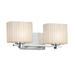 Justice Design Group Porcelina 15 Inch 2 Light Bath Vanity Light - PNA-8442-55-PLET-CROM