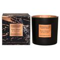 Stoneglow Luna -Dark Amber & Vetiver Large 120 Milimetre 3 Wick Candle in Glass Vase