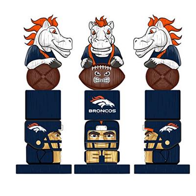 Team Sports America NFL Tiki Totems (16 Inches, Denver Broncos)