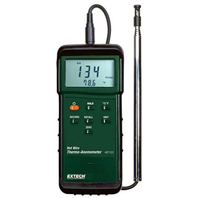 Extech 407123-NIST Hot Wire Thermo Anemometer with NIST