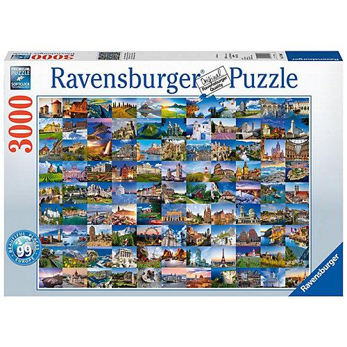 Puzzle 3000 Teile, 121x80 cm, 99 Beautiful Places in Europe