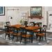 Darby Home Co Beesley Butterfly Leaf Rubberwood Solid Wood Dining Set Wood in Black/Brown, Size 30.0 H in | Wayfair DABY5505 39638796