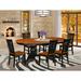 August Grove® Pilcher 9 - Piece Rubber Solid Wood Dining Set Wood in Black | 30 H in | Wayfair 9AD8DC7D956C460FA59BAE07863276E9