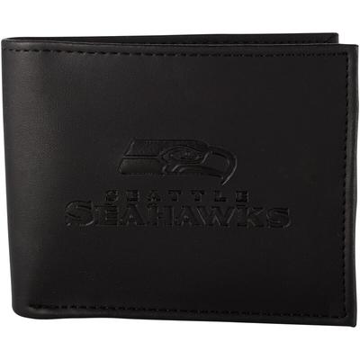Men's Seattle Seahawks Black Hybrid Bi-Fold Wallet