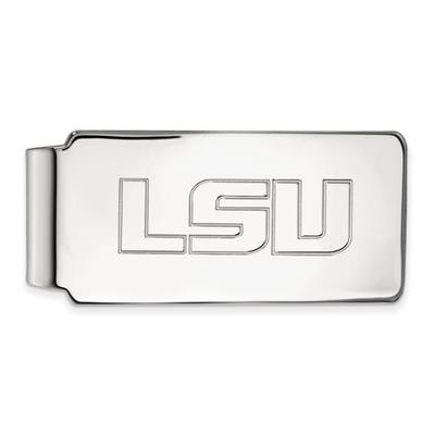 Louisiana State University Money Clip Silver