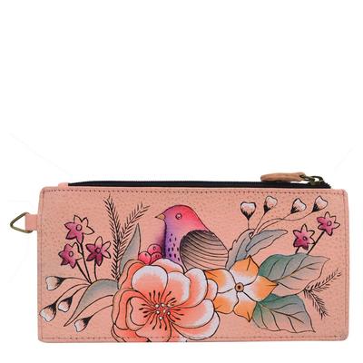 Anna by Anuschka Organizer Wallet Multi No Size Leather,Polyester