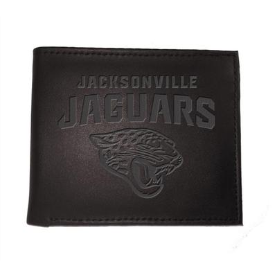 Team Sports America Jacksonville Jaguars NFL Leather Bi-Fold Wallet, Black