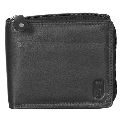 Mens Club Rochelier Winston Zip-Around Leather Billfold Wallet