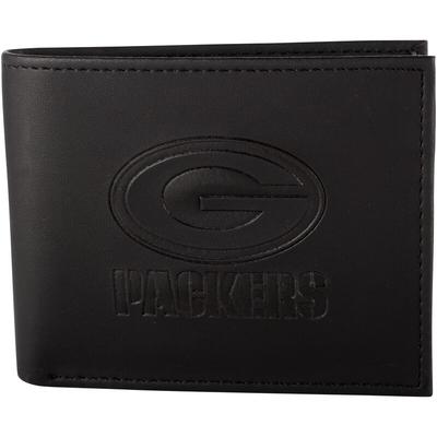 Men's Green Bay Packers Black Hybrid Bi-Fold Wallet