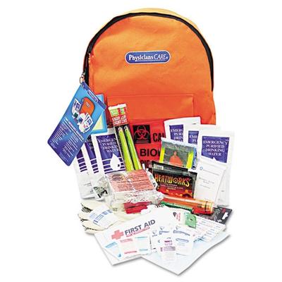 Physicians Care FAO90001 Emergency Preparedness First Aid Backpack, 63 Pieces Per Kit