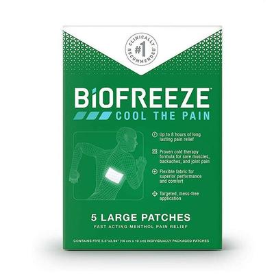 Biofreeze Cooling Menthol Pain Relief Patches, 5 Ct, 5 Pack 731124001719d634
