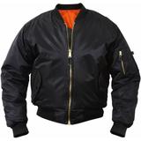 Rothco MA-1 Flight Jacket - Large - Black screenshot. Men's Jackets & Coats directory of Men's Clothing.