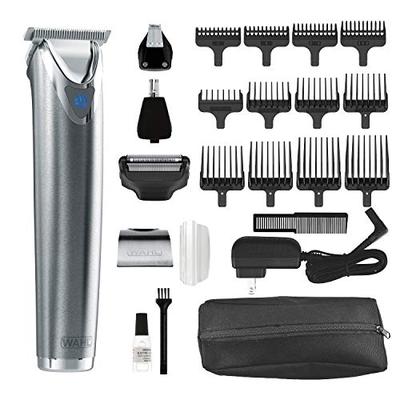 Wahl Stainless Steel Lithium Ion 2.0+ Slate Beard Trimmer for Men - Electric Shaver, Nose ear trimme