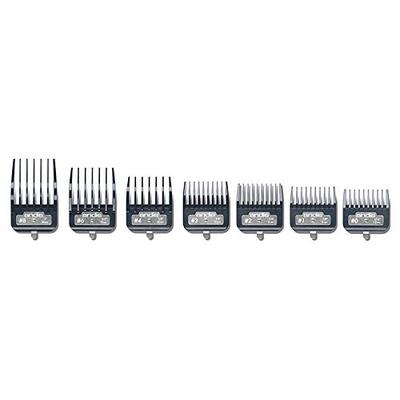 Andis Master Series Premium Metal Hair Clipper Attachment Comb 7 Piece Set, 33645