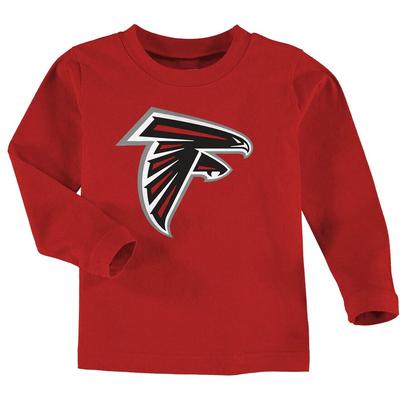 Atlanta Falcons Toddler Team Logo Long Sleeve T-Shirt - Red, Toddler Boy's, Size: 4T