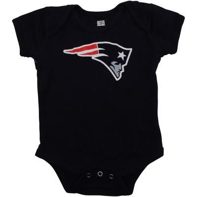 Newborn Navy New England Patriots Team Logo Bodysuit, Infant Boy's, Size: 0-3 Months, Blue