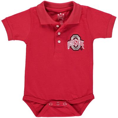 "Ohio State Buckeyes Infant Scarlet Polo Bodysuit"