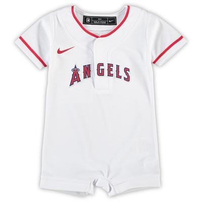 "Nike Los Angeles Angels Newborn & Infant White Official Jersey Romper"