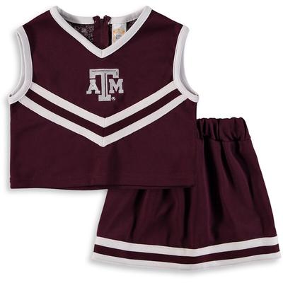 "Texas A&M Aggies Girls Toddler Maroon Two-Piece Cheer Set"