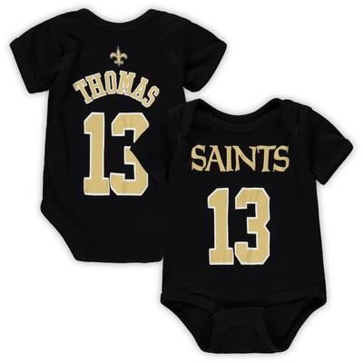 Newborn & Infant Michael Thomas Black New Orleans Saints Mainliner Name & Number Bodysuit, Infant Bo