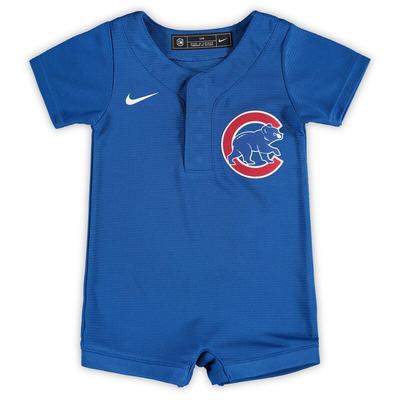 Chicago Cubs Nike Newborn & Infant Official Jersey Romper - Royal