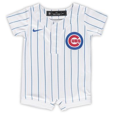 "Nike Chicago Cubs Newborn & Infant White Official Jersey Romper"