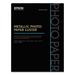 Epson EPSS045596 Professional Series Metallic Photo Paper Luster, 10.5 mil, 8-1/2" x 11", Letter Siz