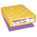 Neenah 26771 Exact Brights 8 1/2" x 11" Bright Purple Ream of 20# Copy Paper - 500 Sheets