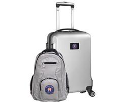 "Houston Astros Deluxe 2-Piece Backpack and Carry-On Set - Silver"