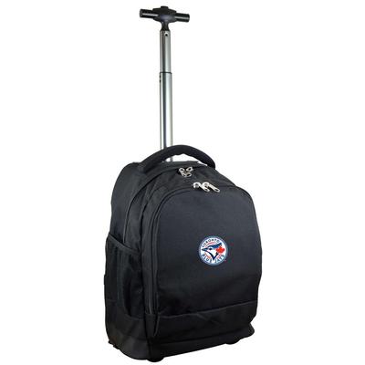 Denco MLB Toronto Blue Jays 19 in. Black Wheeled Premium Backpack