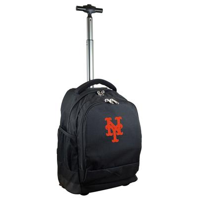 New York Mets 19'' Premium Wheeled Backpack - Black