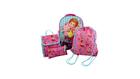 Fancy Nancy Girls 5 piece Backpack and Snack Bag School Set (One Size, Pink/Blue)