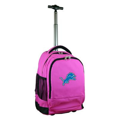 Detroit Lions Pink 19'' Premium Wheeled Backpack